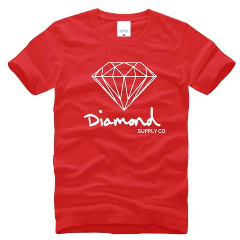 Diamond Supply Co Gedrukte T -shirt Men039S Modemerk Design Kleding Mannelijke Southkust Harajuku Skate Hip Hop Short Sleeve SPO4509027