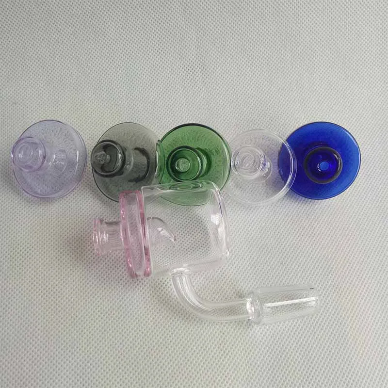 XXL 35mm Tigela grande 3mm de espessura Domeless Flat Quartz Bangers Nail Tip Com UFO Bubble Carb cap for Hookahs Glass Bongs Smoking Water Pipe