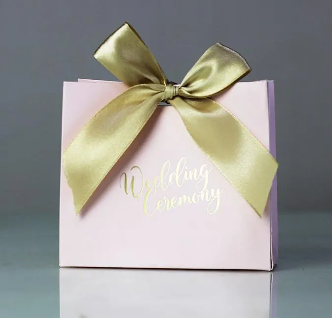 Wedding favors Candy box Gift Bags With Ribbon Chocolate Box Party Sweets Gift Favours Wrap Vintage Engagement Anniversary Decorat3400806