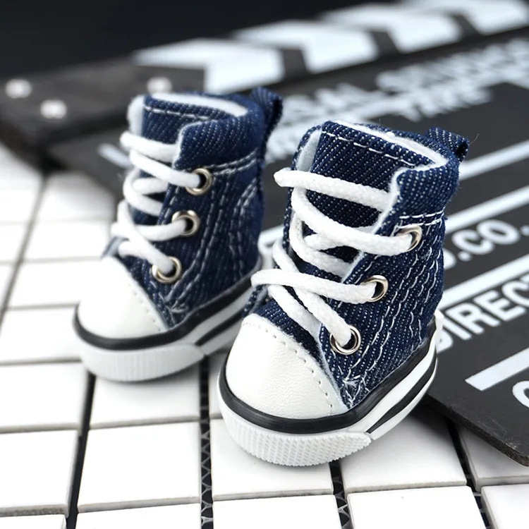 PetNinja Sporty Denim Anti Slip Dog Shoes Large Breed Sneakers For