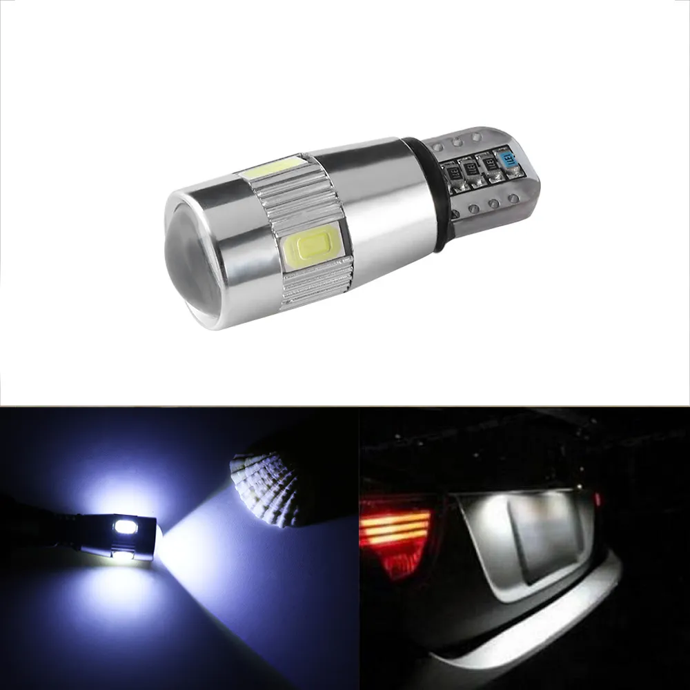 Ny bilstyling HID VIT CANBUS DC 12V T10 194 192 158 W5W 5630 6-SMD LED-glödlampor Bil Auto LED-glödlampor Lamp