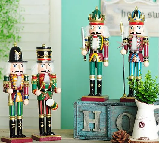 30cm Nutcracker Puppet Soldiers Home Decorations for Christmas Creative Ornaments and Feative and Parrty Christmas gift