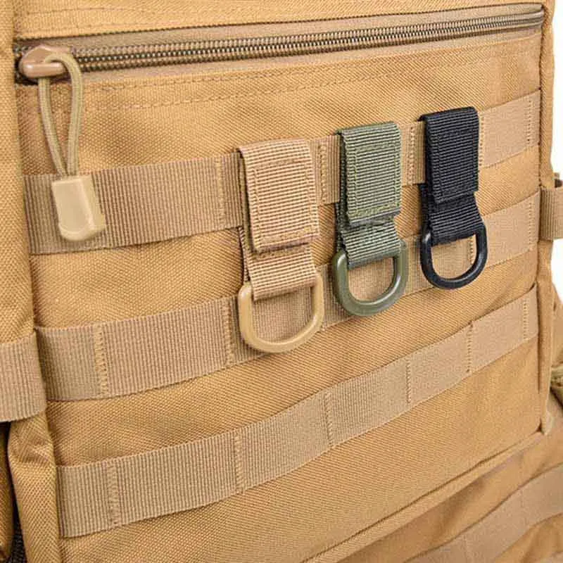 Outdoor Tactical Molle bing Buckle Clambing Belt D Ring Carabiner
