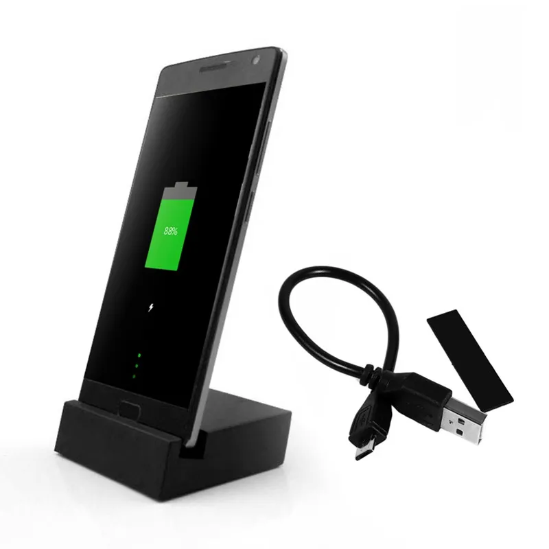 Micro USB para Tipo C Portable Carregador Carregando Station Cradle Stand para Xiaomi 4C Redmi Nota 3 para um mais 2