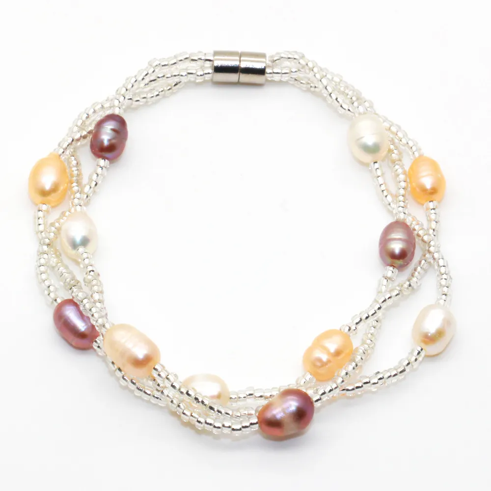 2018 Fashion 12 Pearl Freshwater Pearl Bracelet Ladies Charm Smycken Överraskning Gåva för älskare