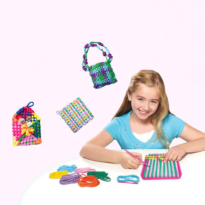 Weaving Loom Toy For Kids Educational Yarn Craft Machine For Bag Making And  DIY Craft Sticks From Frank5188, $25.72