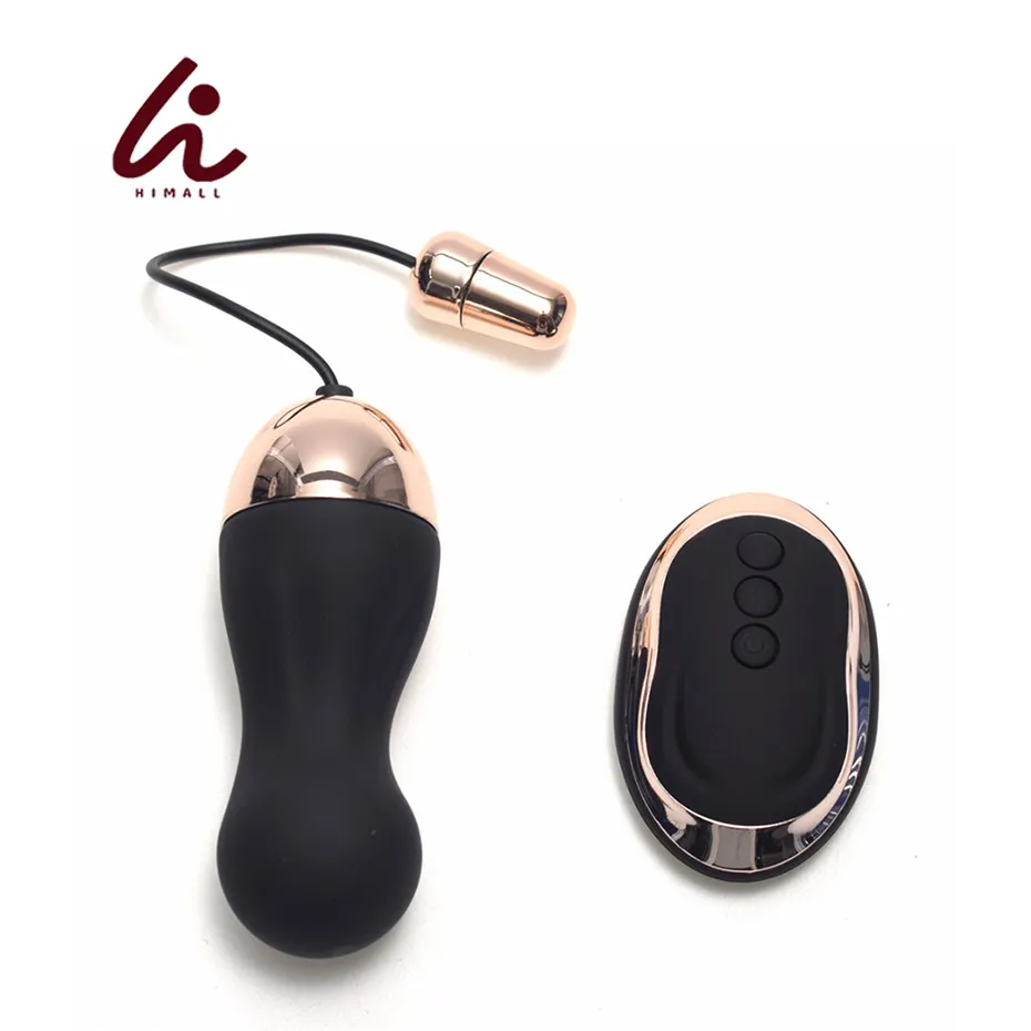 rosy gold vibrating egg Rosy Gold Vibrating Egg & Remote Control / EasyToys TV