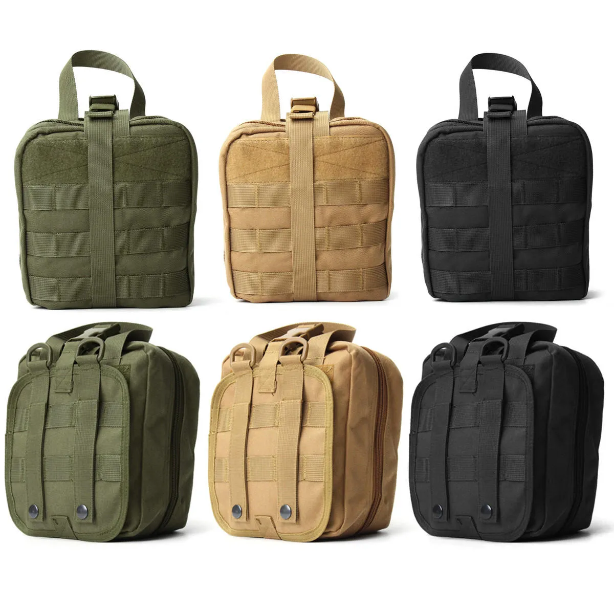 Outdoor Utility Tactical Pouch Medical First Aid Kit Patch Bag Molle Medical Cover Hunting Emergency Survival Package 2 colors