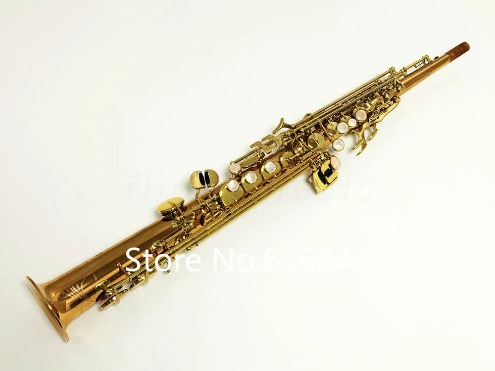 YANAGISAWA S-WO2 S-902 Düz Boru Soprano Saksafon B Düz Profesyonel Altın kaplama Sax Ağızlıklı Müzik Aletleri