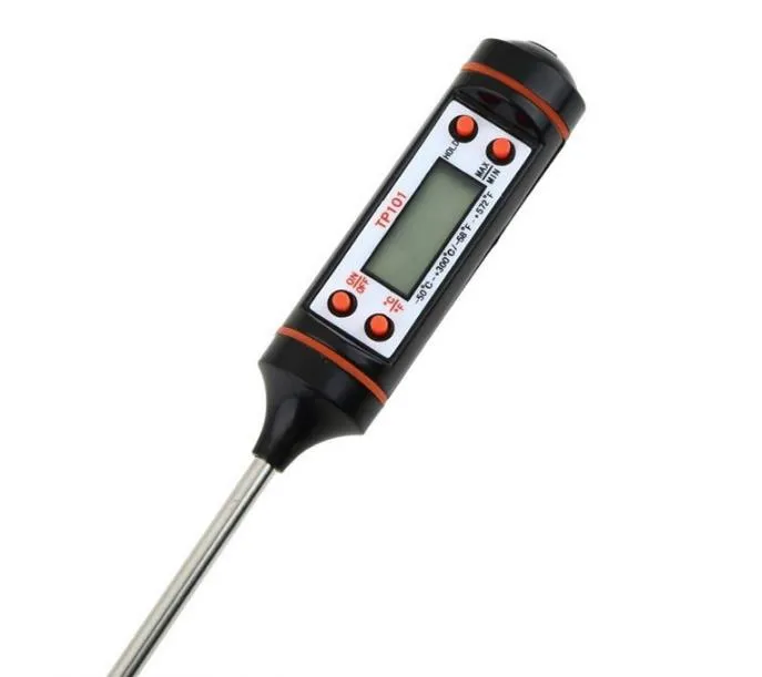 2018 Mini Kötttermometer Kök Digital Matlagning Mat Probe Elektronisk BBQ Matlagningsverktyg Hushållstermometrar SN032