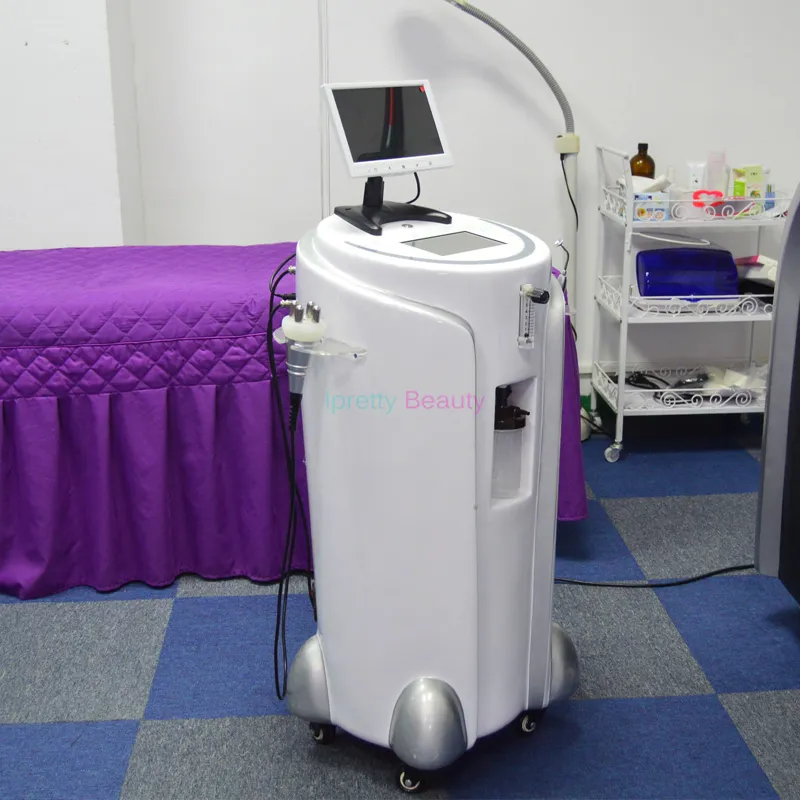 8 em 1 Multifuncional Intracêutica Concentrador de Oxigênio Oxigênio Máquina de Pulverização Facial Injeção Com Bio Skin Analyzer Analyster Salon Máquina