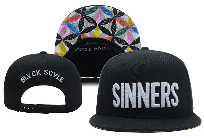 Black Scale Funeral Sinners illegale afwezigheid Snapback Men Women's Skateboard Basketball Classic verstelbare honkbalhoeden HIP338G