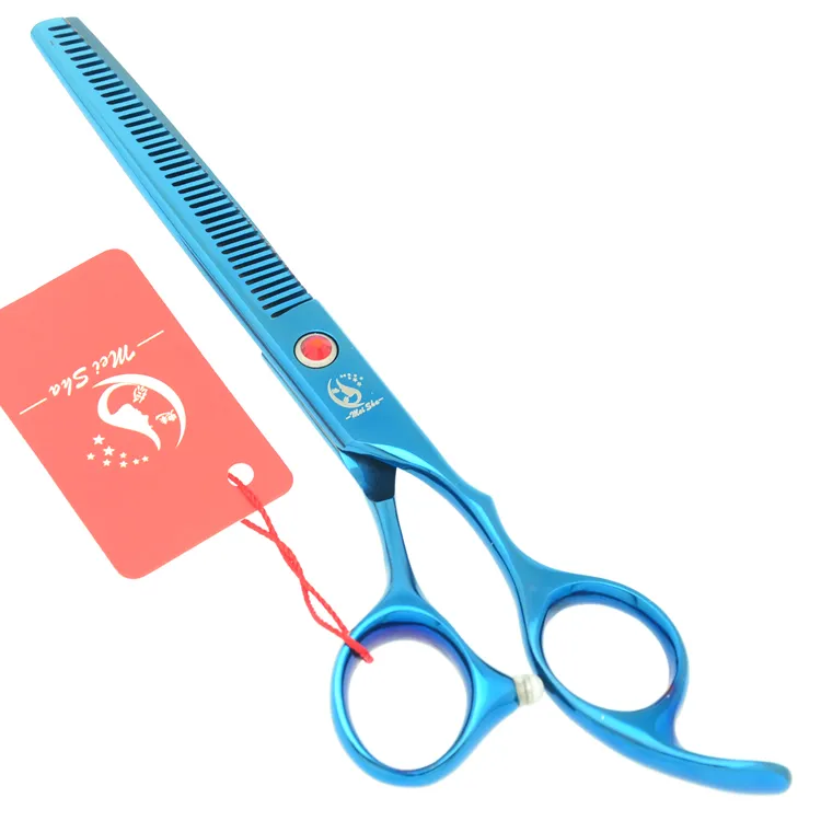 Blue 7.0Inch Meisha Pet Grooming Scissors Hond Snijden Scharen Dunning Tijeras Cat Clippers Professionele Dieren Haarsnijgereedschap HB0118