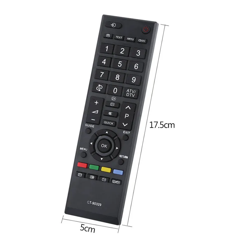 New Black Universal Replacement Remote Control CT-90329 Controller Toshiba LCD Smart TV