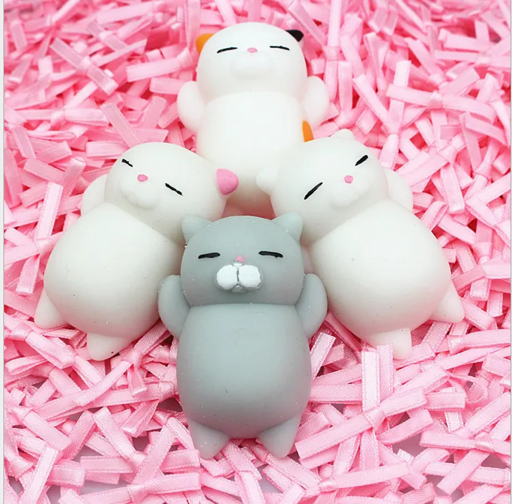 Squishy Acessórios Do Telefone Do Gato Kawaii Mini Squishy Squishy Animais Macios Squeeze Brinquedos Engraçados Coelho Panda Coelho 36