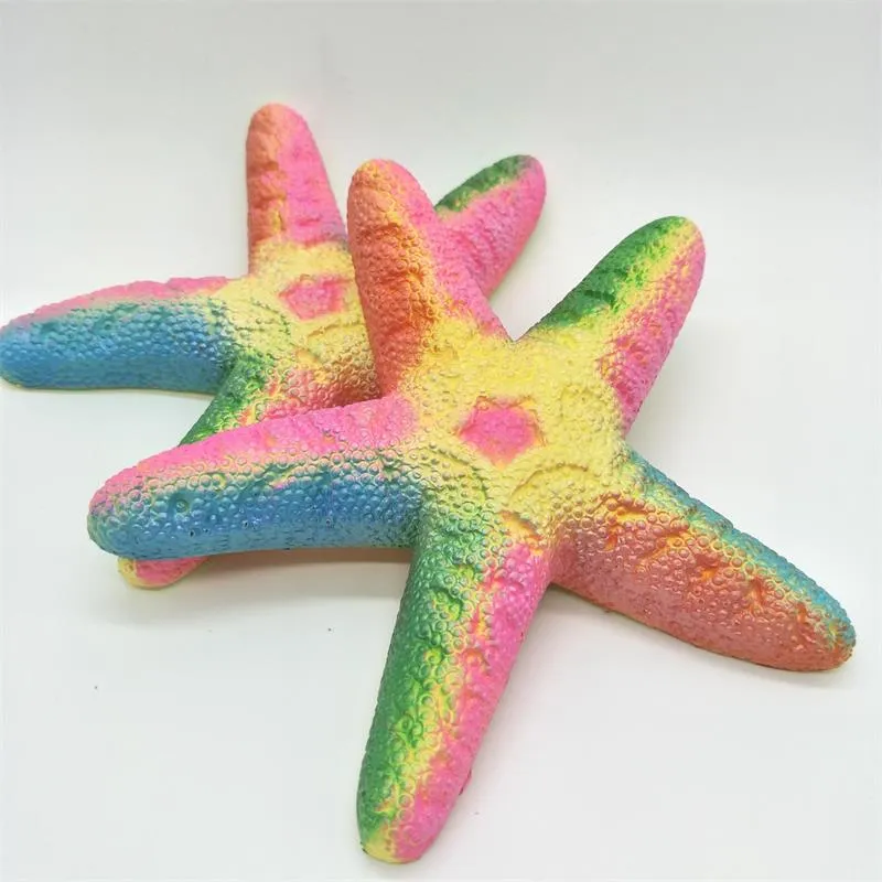 Leuke Squishy Starfish Sea Star Slow Rise Jumbo 18 cm Telefoon Banden Crème Geurende Cake Brood Kid Speelgoed Gift Doll