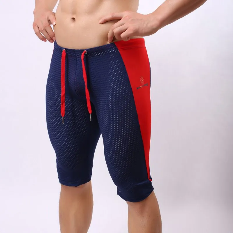 Running Shorts Mens Tight Mesh Breathable Sports Gym Training Bodybuilding Bike Male Short Pants Compression Jogging Shorts 2 374 DHgate