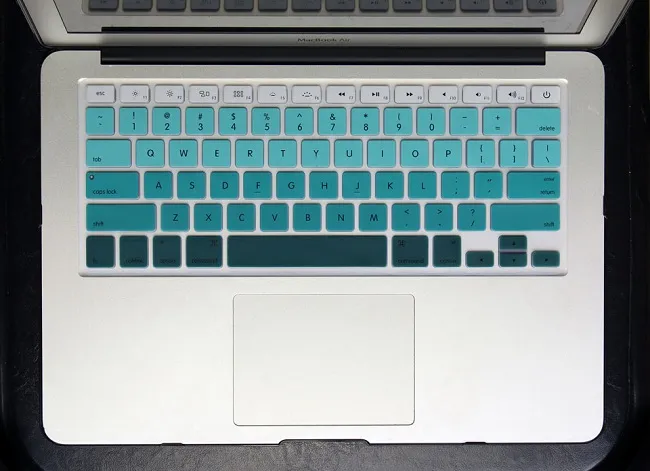 Miękkie silikonowe tęczowe klawiatura Klawiatura ochraniacze pokrywa skóra do MacBook Pro Powietrza Retina 11 13 15 cal Wodoodporna Dustoszczelna Skrzynka detaliczna US Ver