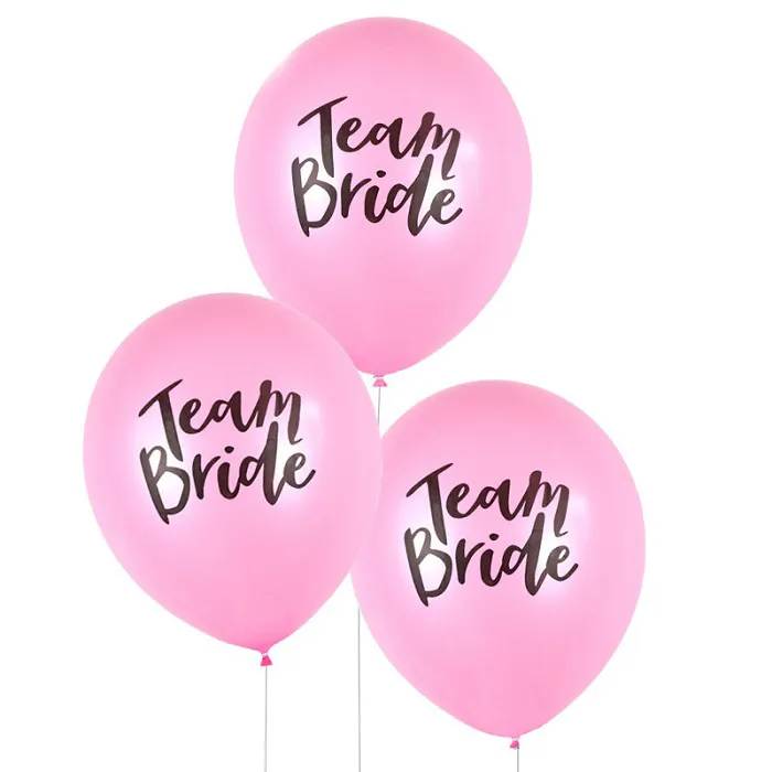 Team Braut Latex Ballon für Hochzeit Bachelorette Henne Dekoration Party Supplies