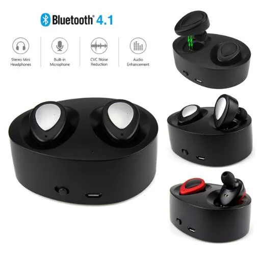 Écouteurs Bluetooth TWS K2, Mini écouteurs sans fil avec prise de charge, casque de musique stéréo avec Microphone