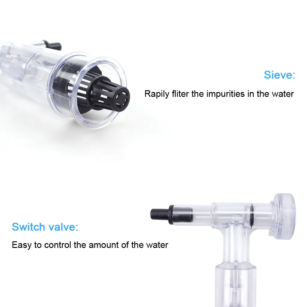 水槽の水槽砂利砂クリーナーフロー制御真空サイフォンウォーター交換器は、中程度および大規模な洗浄に最適です6648227