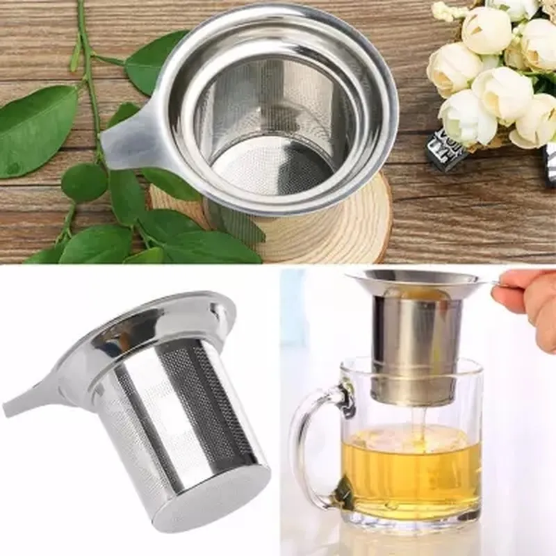 Hot sales Stainless Steel Mesh Tea Infuser Reusable Strainer Loose Tea Leaf Spice Filter-F1FB