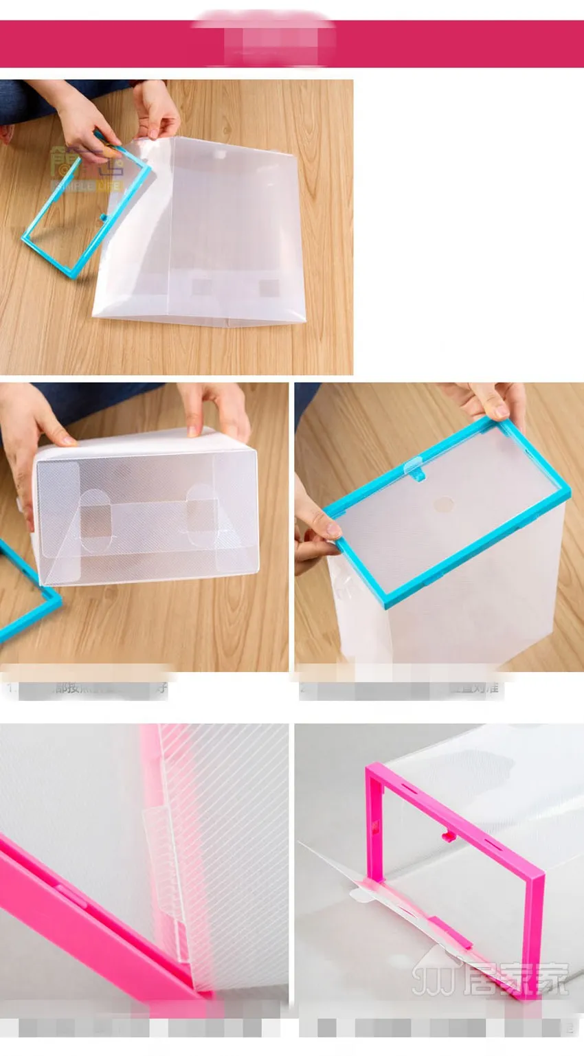 10 Unids/Lote Cajas De Zapatos Transparentes Caja De Almacenamiento De  Plástico Transparente Cajas De Embalaje Para Zapatos Para Hombres Y Mujeres  De 3,61 €