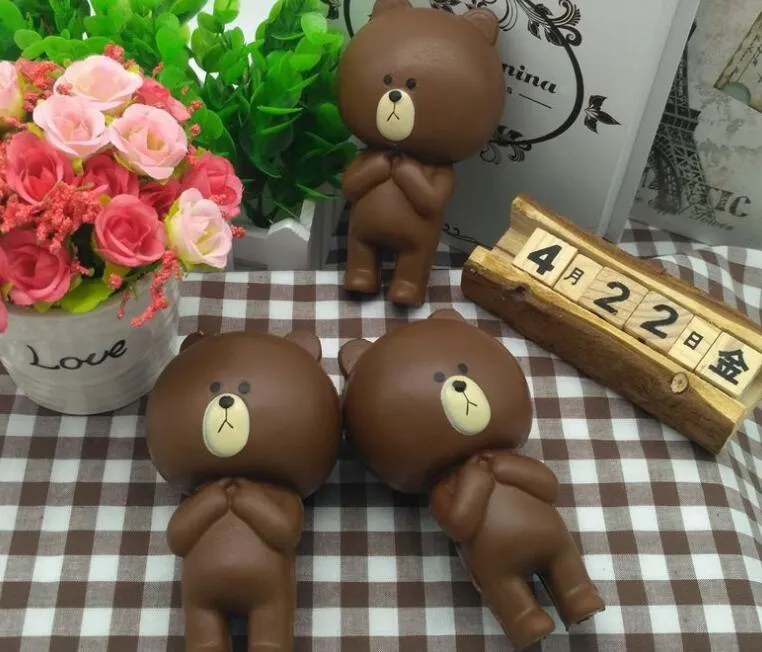 Rilakkuma اسفنجي الدب 12 سنتيمتر ارتفاع بطيء لعبة تخفيف الإجهاد كعكة حلوة الحيوان بو الهاتف الخليوي حزام الهاتف قلادة مفتاح سلسلة لعبة هدية