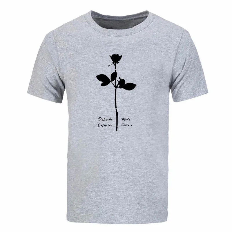 Depeche Mode T Shirt Enjoy The Silence T shirts Men Short Sleeve Cotton Tops Men Tee Fashion Summer T-shirts DIY-0334D231D