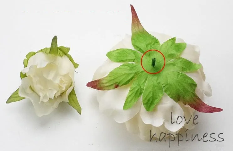 웨딩 홈 파티 장식 고품질의 꽃을위한 12cm 인공 장식 모란 머리 시뮬레이션 DIY 실크 플라워 헤드