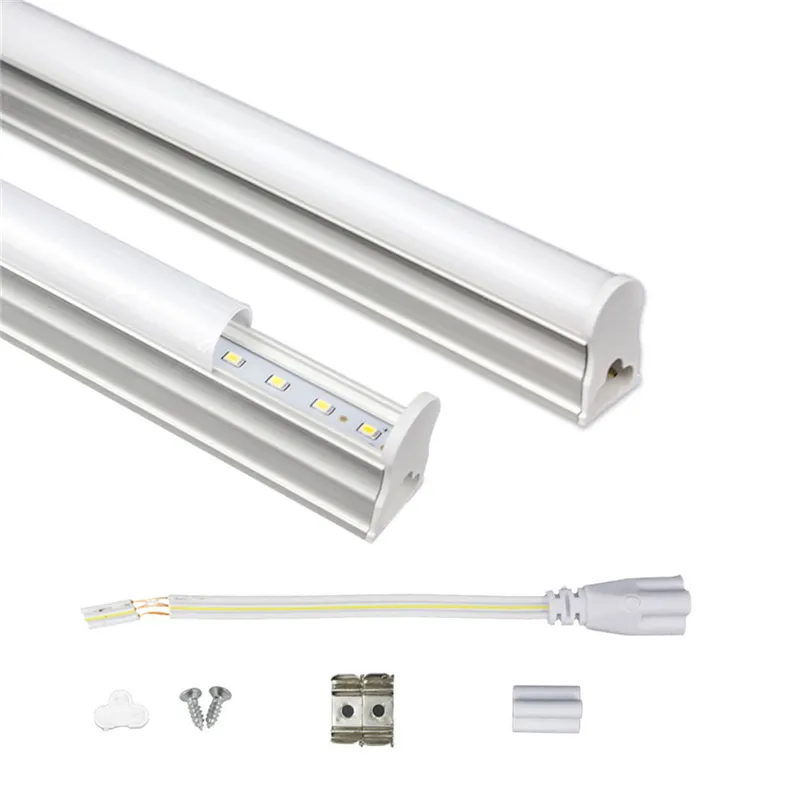 T5 integrerad LED-rör 1FT 2FT 3FT 4FT 175-265V LED-fluorescerande rör SMD2835 6W 10W 14W 18W LED-lampor