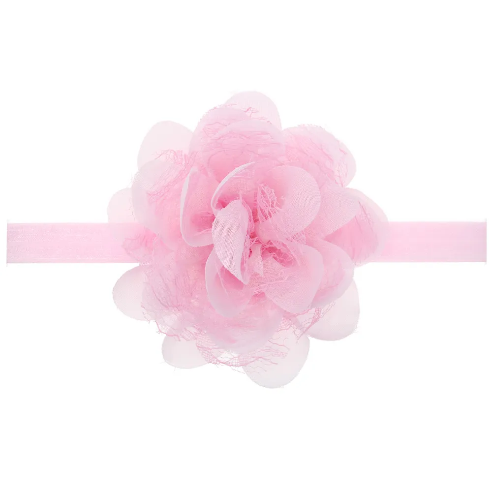 Kinderen Chiffon Kant Hoofdbanden Kleine Meisjes Haaraccessoires Grote Bloem Kinderen Leuke Haarversieringen Strikken H0806708918