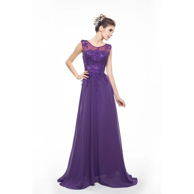 Personalizza abiti da damigella d'onore in chiffon rosso senza maniche sorelle lunghe abiti da sposa multicolori HY1826