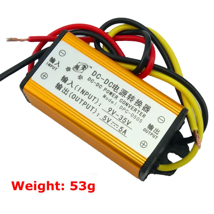 Freeshipping DC-DC 12V 24V TO 5v 5A voltage power Buck Converter Step-down module CAR LED