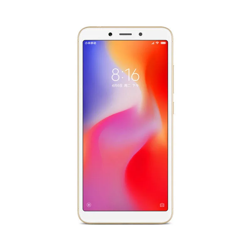 Originele Xiaomi Redmi 6A 4G LTE mobiele telefoon 3GB RAM 32 GB ROM HELIO A22 QUAD CORE ANDROID 5.45 "Full-screen 13.0mp AI 3000 MAH Smart mobiele telefoon