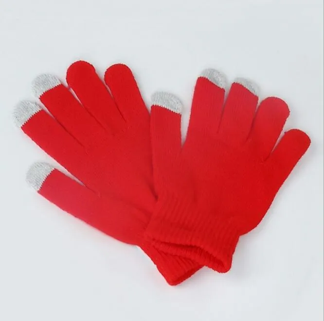 Gants chauds d'hiver tactiles Sn gants magiques capacitifs unisexes polyvalents gants en tricot cadeau de noël pour téléphone intelligent7170089