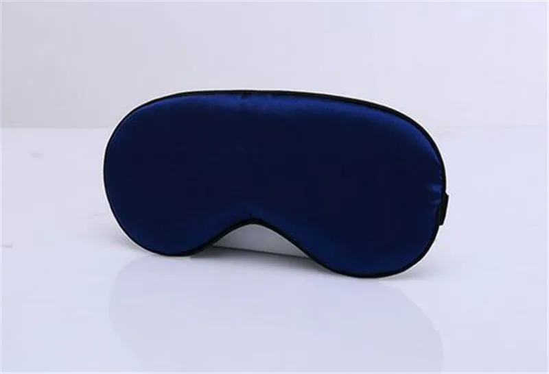 Zijden imitatie slaap rust oog masker oog schaduw cover gevoerde schaduw cover reizen ontspannen maskers hulp blinddoekingen DHL verzending