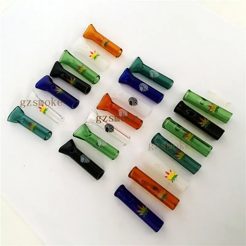 Glass Cigarette Filter Tips rolling tobacco tip High Quality 7 Colors Smoke pipe lower price Smoking Accessories tool Holder Accessory