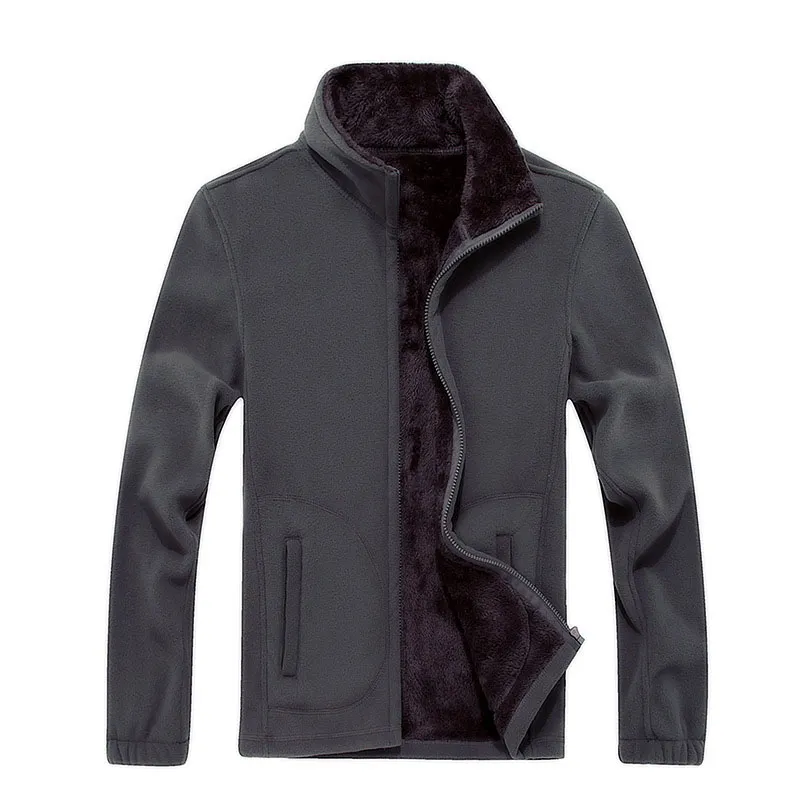 Projektant Nowy XL 8XL Menss Softshell Polece Casual Kurtki Mężczyźni Ciepła Bluza Thermal Coats Solidna Zagęszczona Znosić AF1561