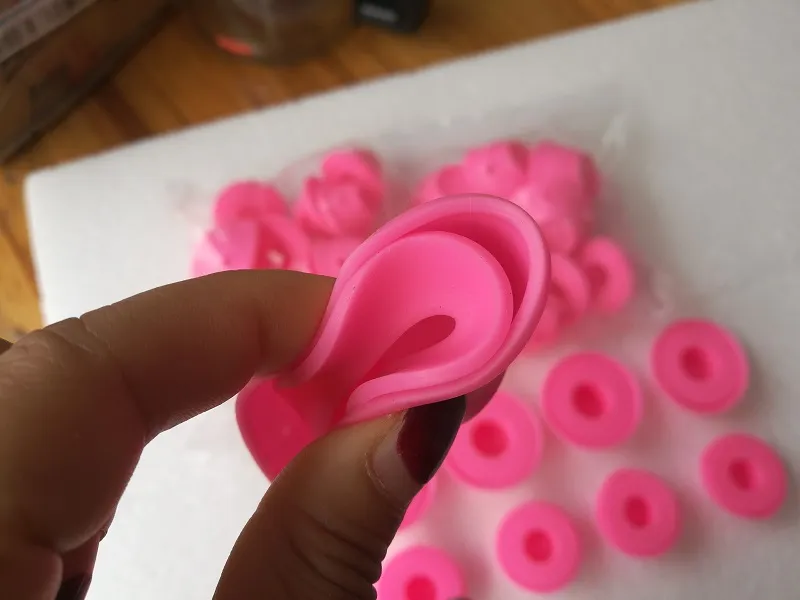 2018 Silikon Curlers 10st / set frisyr mjukt hårvård DIY PECO Roll Hårstil Roller Curler Salong Soft Silicone Pink Färg Hårrulle