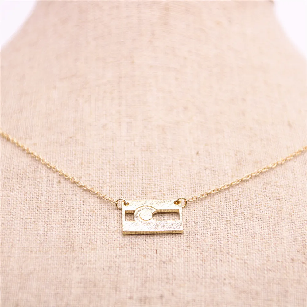 Colorado flag pendant necklace Semi-Hollow Body rectangle necklaces designed for women Retail and wholesale mix
