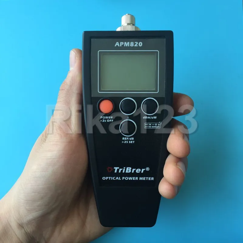Mini Handheld TriBrer APM820 OPM Optical Power Meter 70dBm+10dBm From