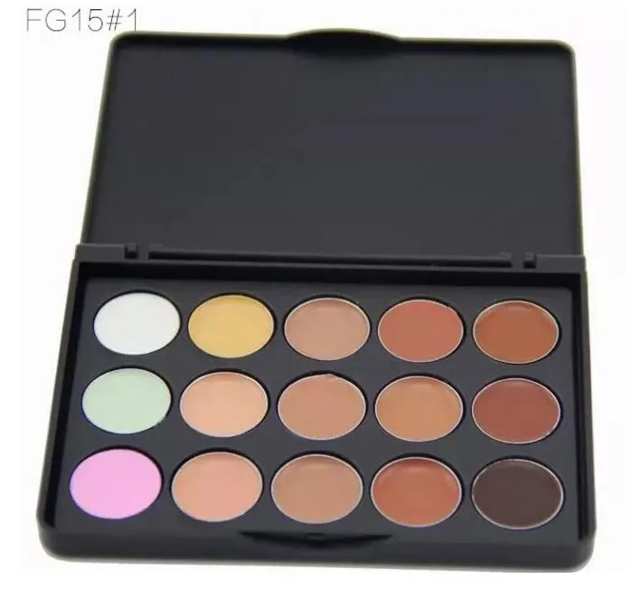 Professionnel 15 couleurs correcteur fond de teint Contour crème pour le visage Palette de maquillage Mini boîte Pro outil pour Salon fête mariage quotidien