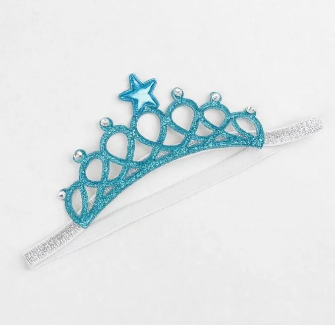 Baby Girls Headbands Sparkle Crowns Kids Grace crown Hair Accessories Tiaras Headbands With Star Rhinestone Hair Accessories 5 Col5023985