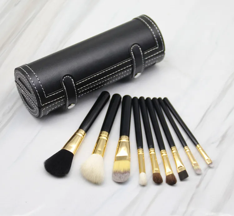 9pcs / Set M Pennelli per trucco per fondotinta Maquiagem Pennello per trucco Cosmetici Brocha de maquillage Set Kit