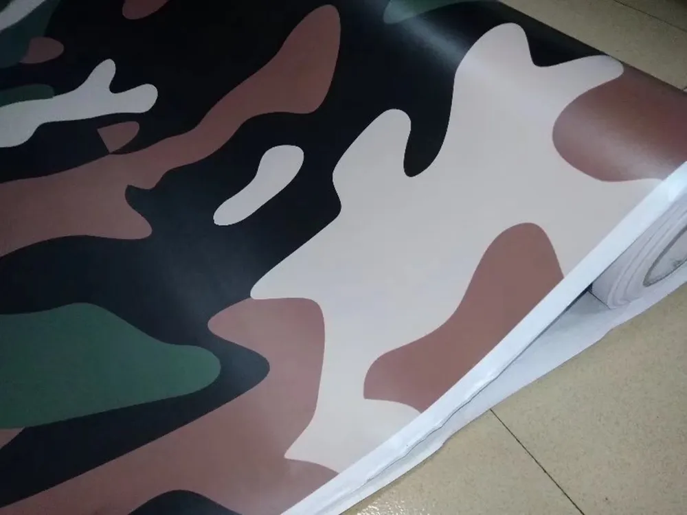 Woodland FOREST Camouflage / Camo Vinyl For Car Truck Wrap Camo Covering Film con rilascio d'aria Grafica del veicolo Dimensioni 5x 32ft/67ft/98ft