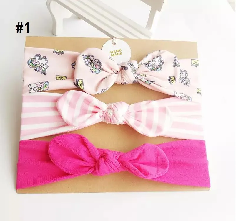 Baby Girl Headbands Set Cute Mermaid, Bunny, Knot Bows Floral