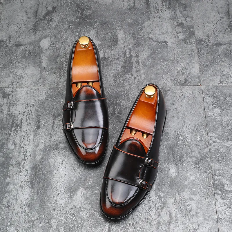 Yomior 2018 Scarpe casual da uomo in pelle Moda appartamenti britannici Comode scarpe eleganti da uomo d'affari Scarpe da cerimonia per matrimoni formali Oxford