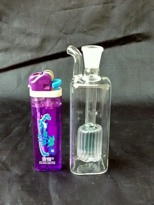 Rectangular filter water bottle Wholesale Glass Bongs Accessories, Glass Water Pipe Smoking, 