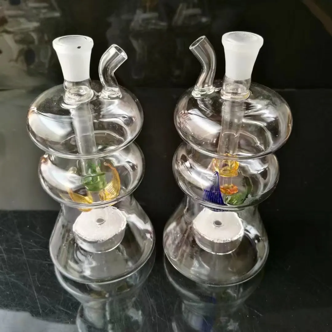 Hookahs Abnormal color sand core mute pot Wholesale Glass Hookah, Glass Water Pipe Fittings,